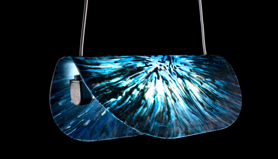 Working prototype of the lamp in 1:1 scale - 145 mm high, 350 mm long and 180 mm deep